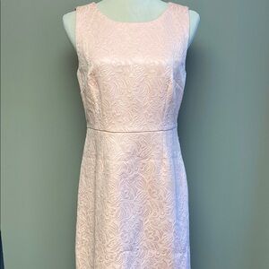NWT Talbots Sleeveless Light Pink Sheath Midi Dress – Size 6